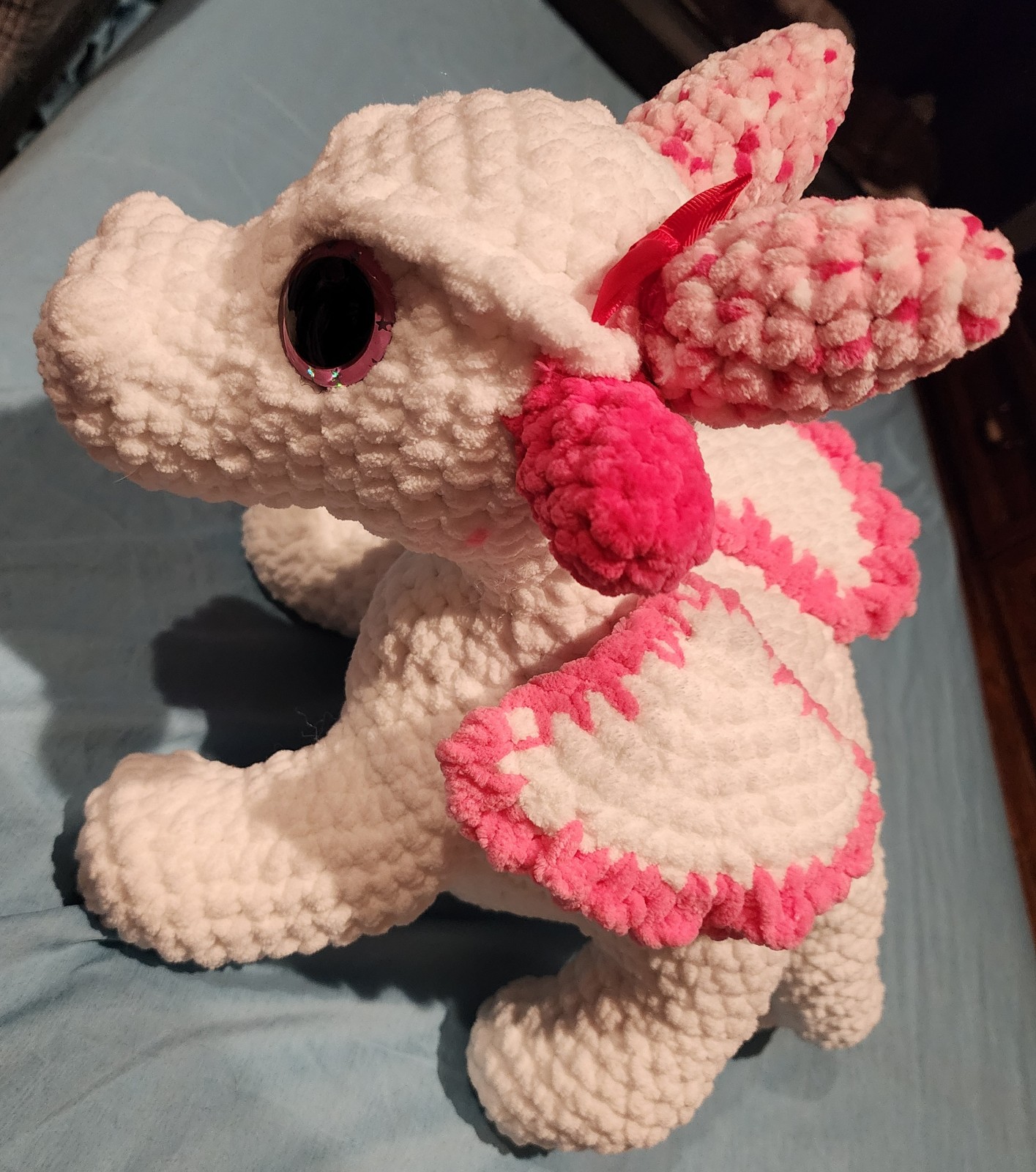 handmade crochet dragon