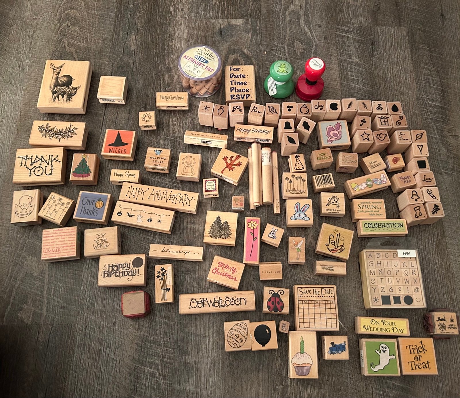 HUGE LOT! Stampin’ Up stamps and inks and other stamping supplies.