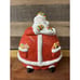 Round Santa Cookie Jar 10” Tall