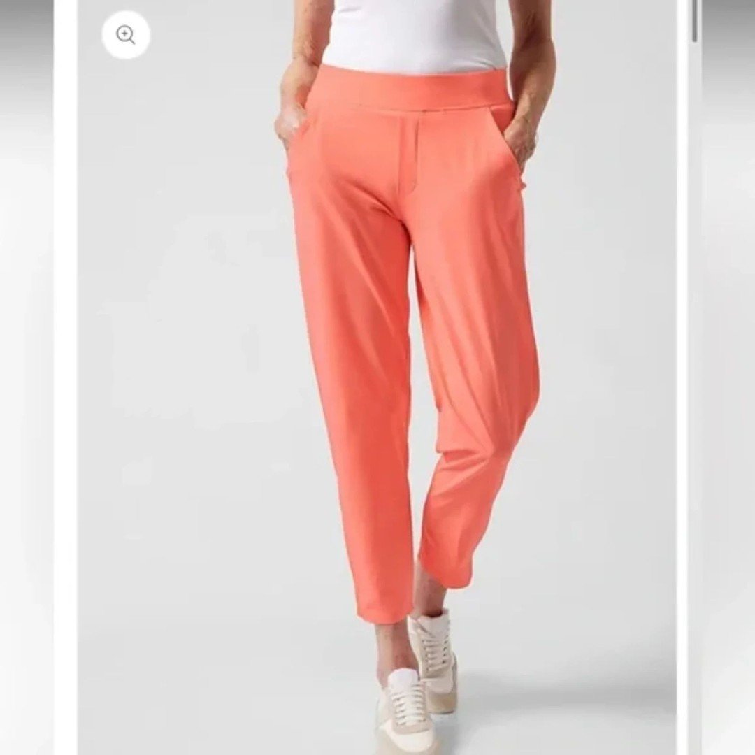 NWT Athleta Brooklyn Ankle Pant, Sunset Glow, Size 14 Regular