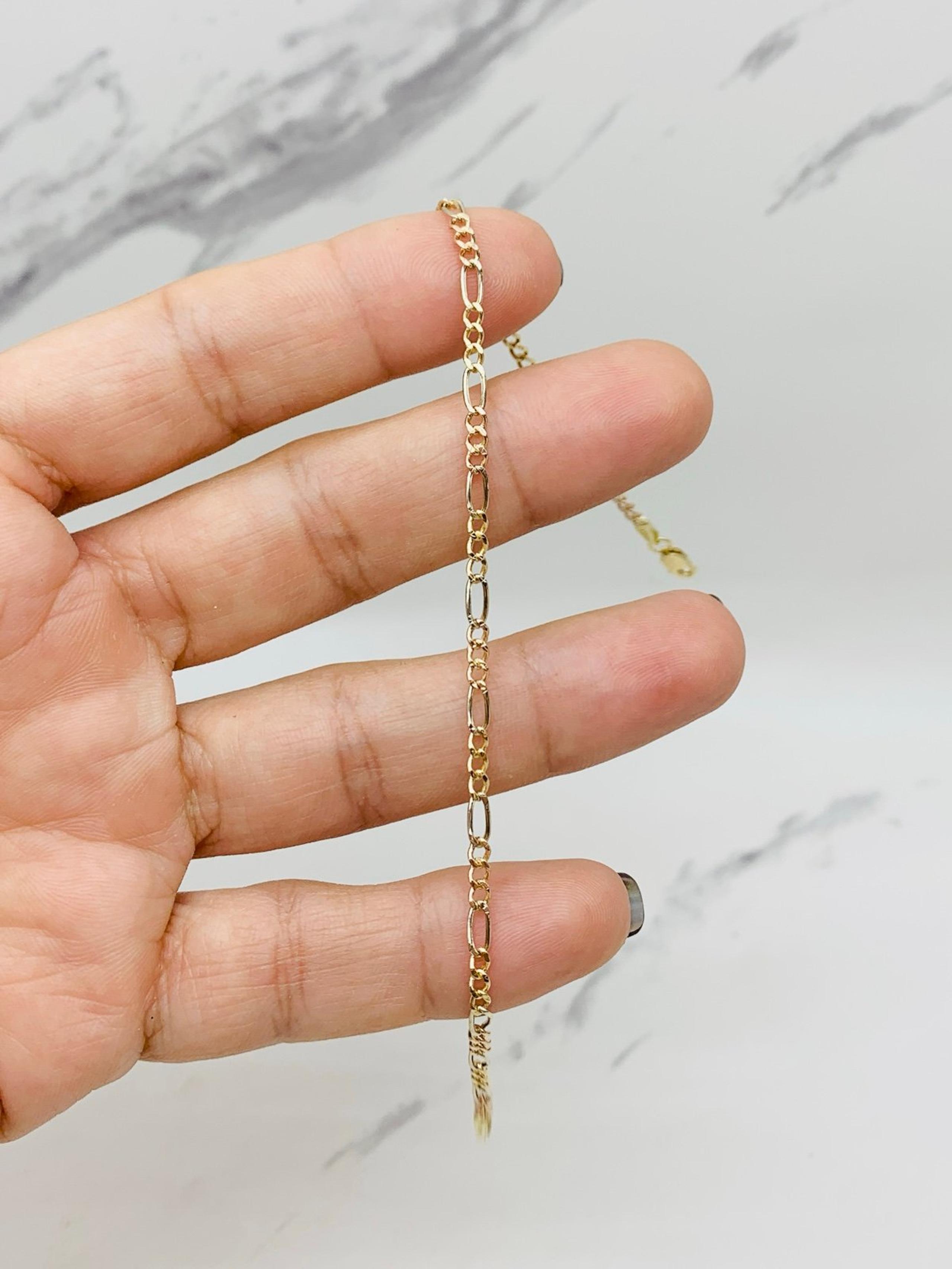 ❤️ Real 10k Gold Bracelet 7" or 8" Figaro