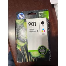 Original HP 901 2-Pack Black & Tricolor Ink Cartridge