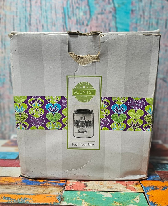 Scentsy Pack Your Bags Warmer - Tropical Design for Vacation Vibes & Refreshing