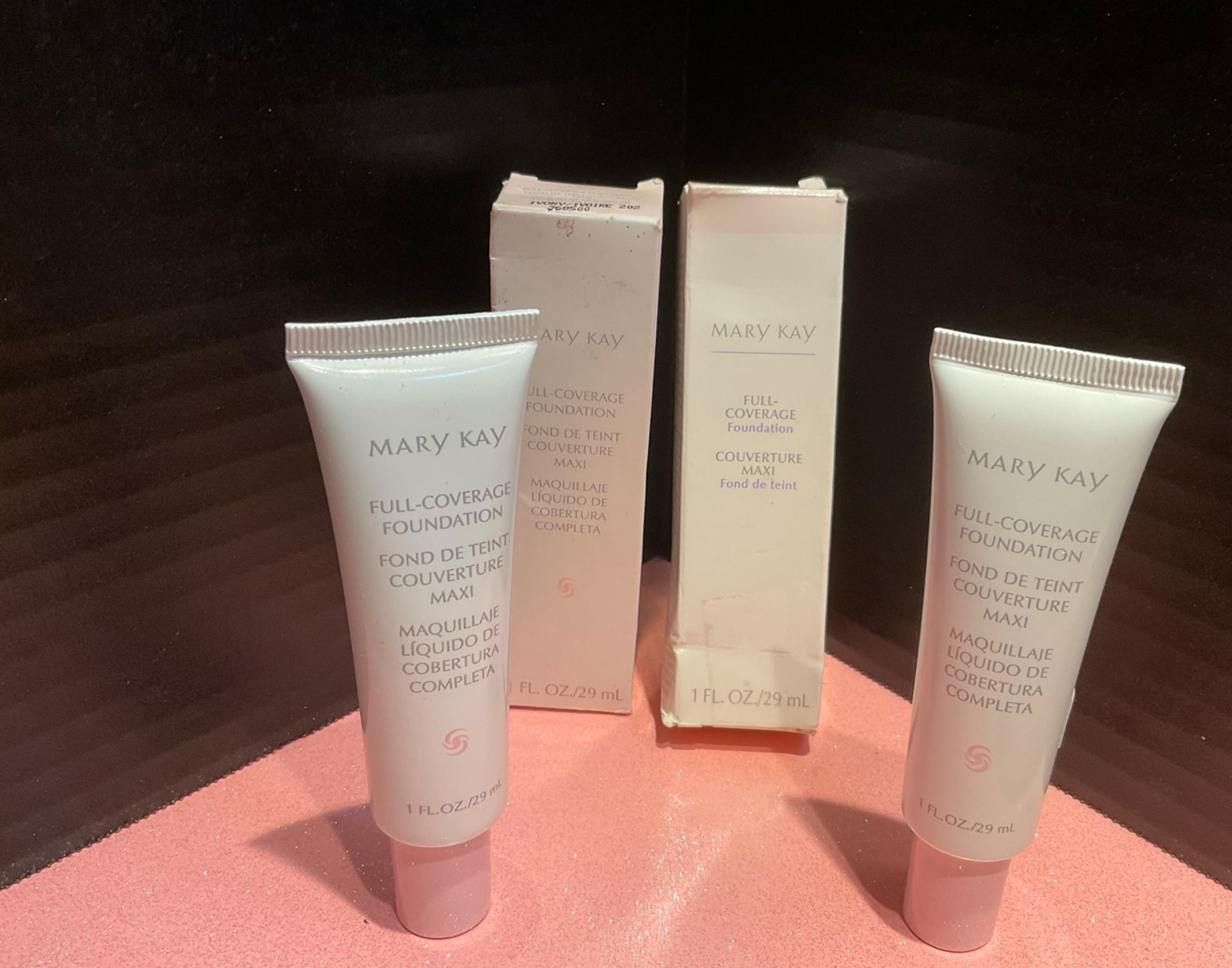 2-Mary Kay full coverage foundation Ivory 202/ 368500