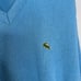 Vintage IZOD X Lacoste Sweater V-Neck Long Sleeve Pullover Mens L Blue Casual
