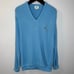 Vintage IZOD X Lacoste Sweater V-Neck Long Sleeve Pullover Mens L Blue Casual