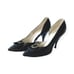 Vintage Herbert Levine Navy Pumps with Rhinestone Horseshoe Trim Size 5B