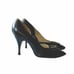 Vintage Herbert Levine Navy Pumps with Rhinestone Horseshoe Trim Size 5B