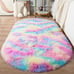 Fluffy Rugs for Bedroom, Shag Cute Area Rug for Girls and Kids Baby Room.