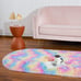 Fluffy Rugs for Bedroom, Shag Cute Area Rug for Girls and Kids Baby Room.