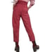 Free People NWT Womens Burgundy Faux Suede Belted Cropped Pants sz 0