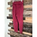 Free People NWT Womens Burgundy Faux Suede Belted Cropped Pants sz 0