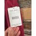 Free People NWT Womens Burgundy Faux Suede Belted Cropped Pants sz 0