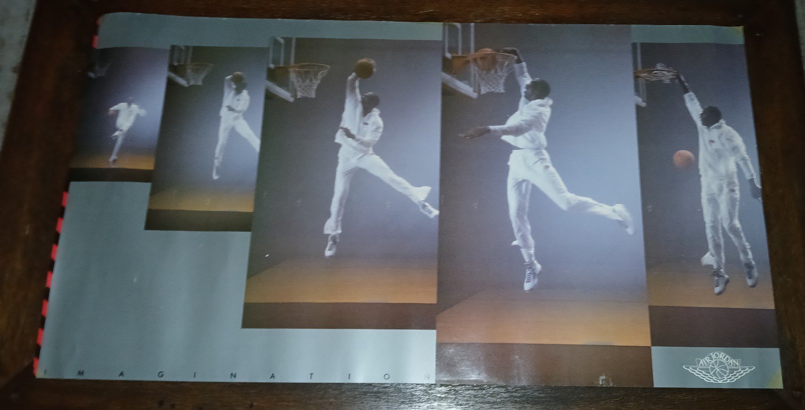 1987 Michael Jordan Imagination Poster (38.5 x 21 ) NIKE AIR JORDAN See Picture