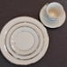 ⭐️LENOX Solitaire 5-pc Ivory & Platinum Place Setting (NIB) (G6)