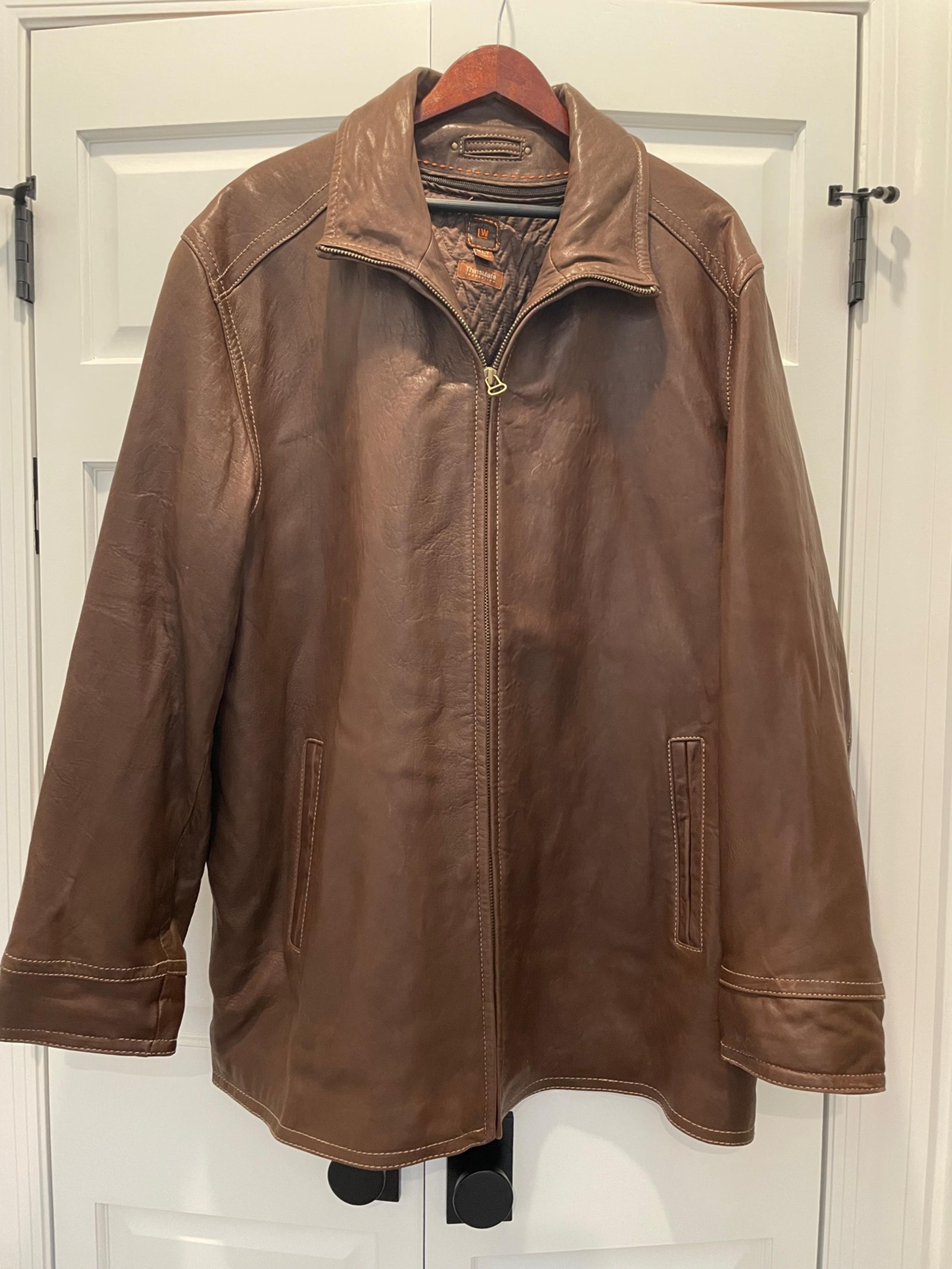 Wilson’s Leather Mens Brown Jacket Coat