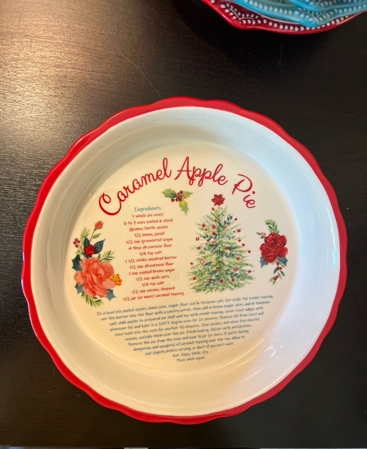 Pioneer woman Christmas tree Pie Pan