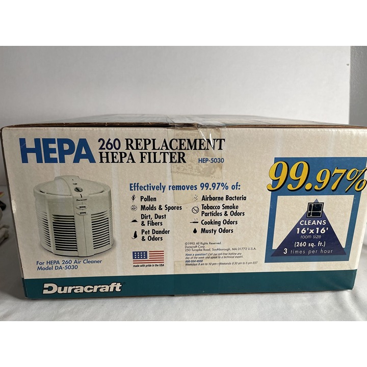 Genuine Duracraft HEP-5020 Hepa 200 Replacement Air Filter for DA-5020
