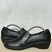 Clarks Womens Black Leather Grasp Chime Slip Resistant Loafer Work Shoes SZ 9 N