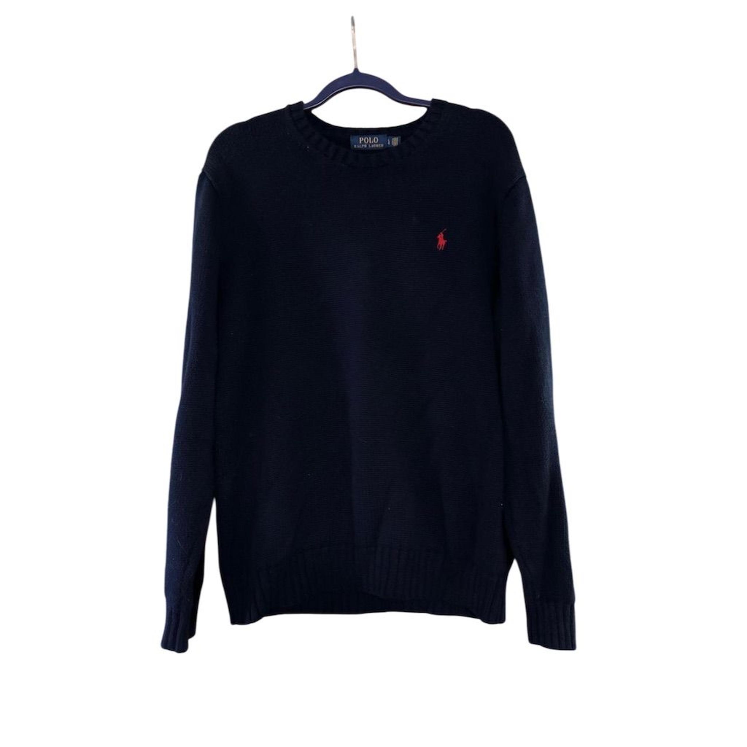 Polo Ralph Lauren Men's Navy Blue Knit Sweater Size L