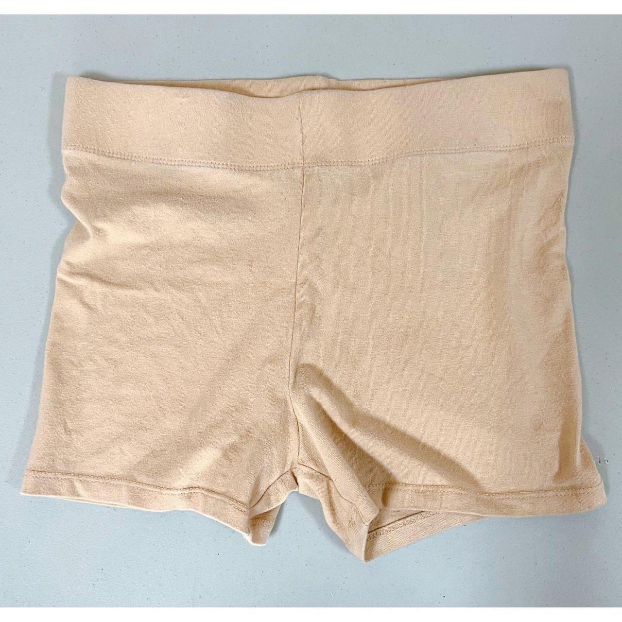 Beige Tan Nude Solid Short-Shorts Sweatshorts Bottoms Size M