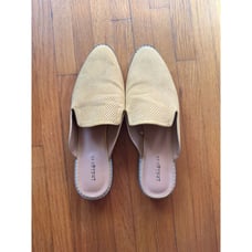 Indigo Rd. Mustard colored slip ons