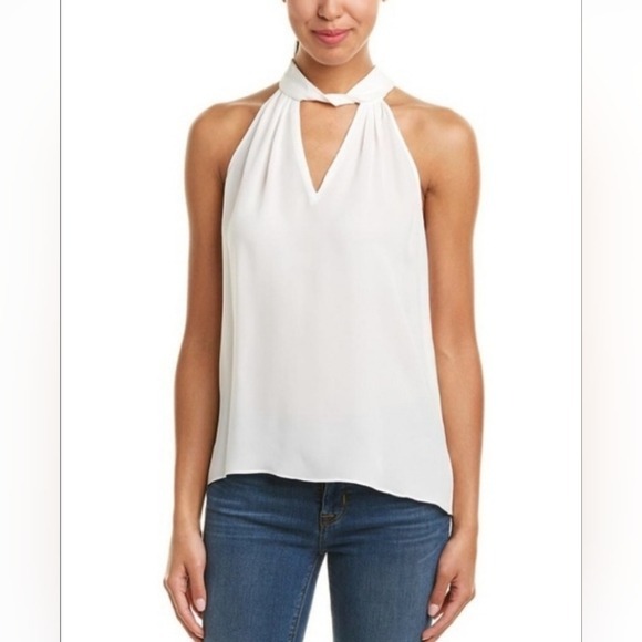 Ramy Brook Trinity Silk Halter Top Size Small