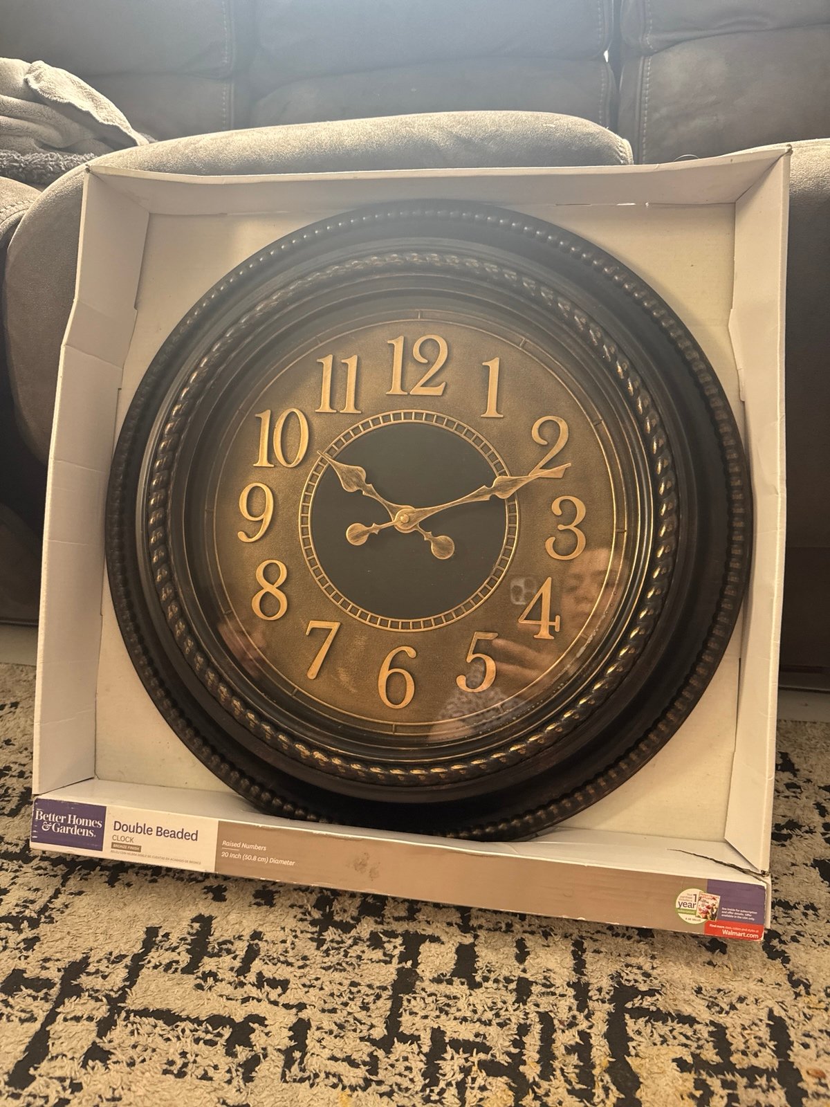 Better Homes & Gardens Double Beaded Clock