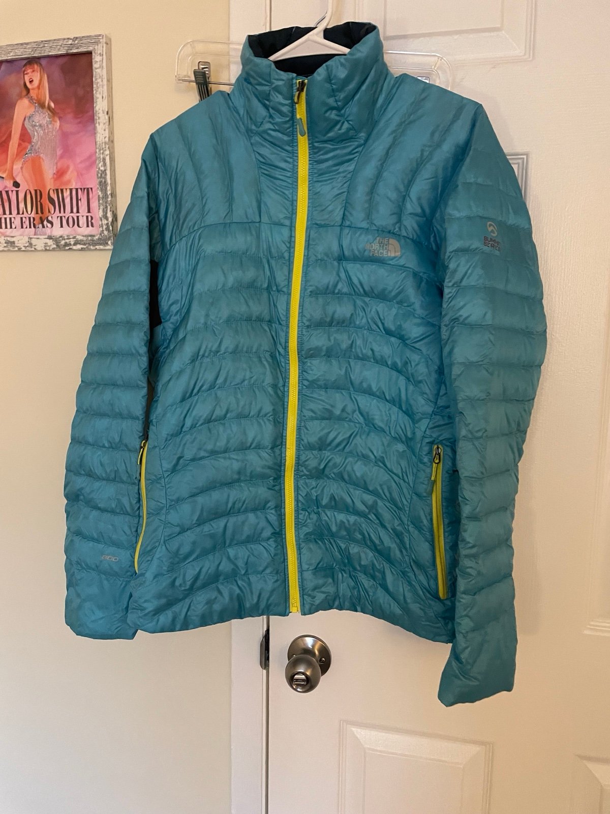 The North Face summit series 800 blue women’s size large