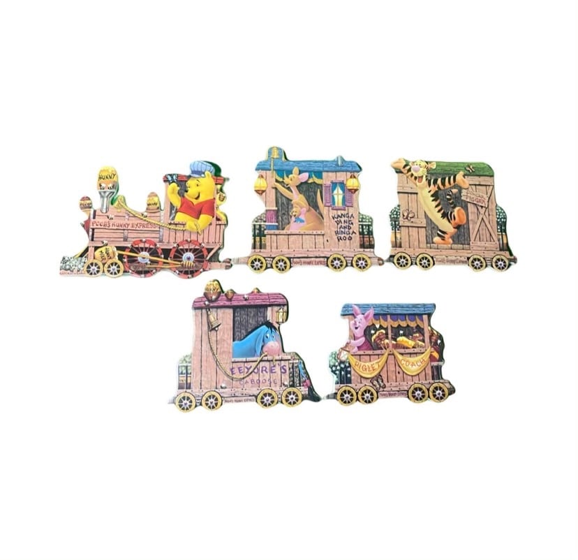 Winnie The Pooh Express Train Disney Hanging Plates Bradford Exchange