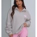 White fox quarter zip