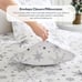 Christmas Sheets Set Queen Size 4 Piece Blue Snowflake Fitted Sheet