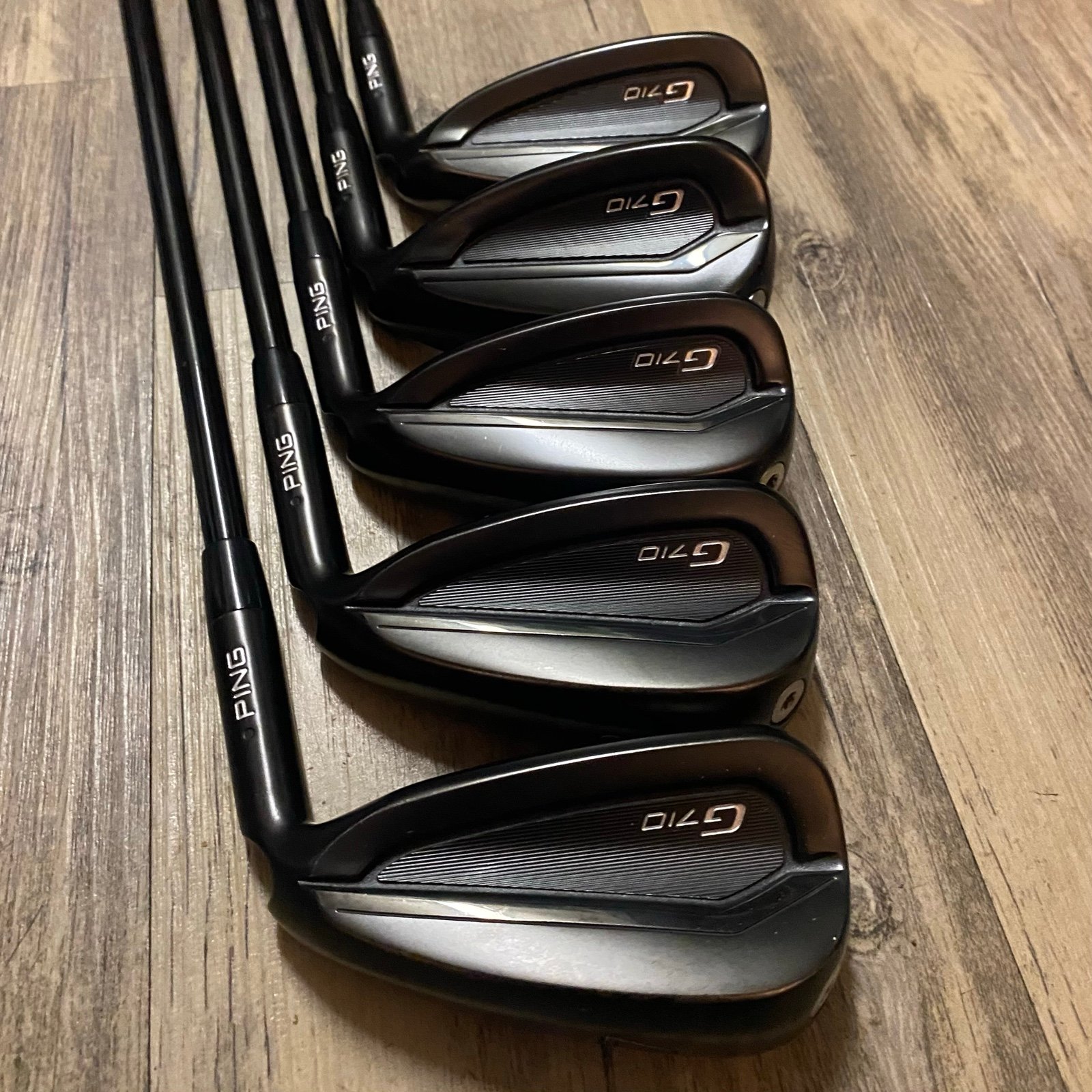 Ping G710 Black Dot Iron set 7-9 U,W (RH) Black Graphite Senior Shaft Black Winn