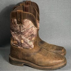 Justin Boots Men's Trekker 11 Brown Waterproof EH Composite Toe Boots Sz 10 EE