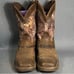 Justin Boots Men's Trekker 11 Brown Waterproof EH Composite Toe Boots Sz 10 EE