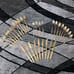 41 Piece VTG Gold Silverware Set like Flatware Cutlery Set