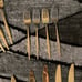 41 Piece VTG Gold Silverware Set like Flatware Cutlery Set