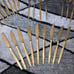 41 Piece VTG Gold Silverware Set like Flatware Cutlery Set