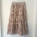 BOHME Floral Tiered Midi Skirt L