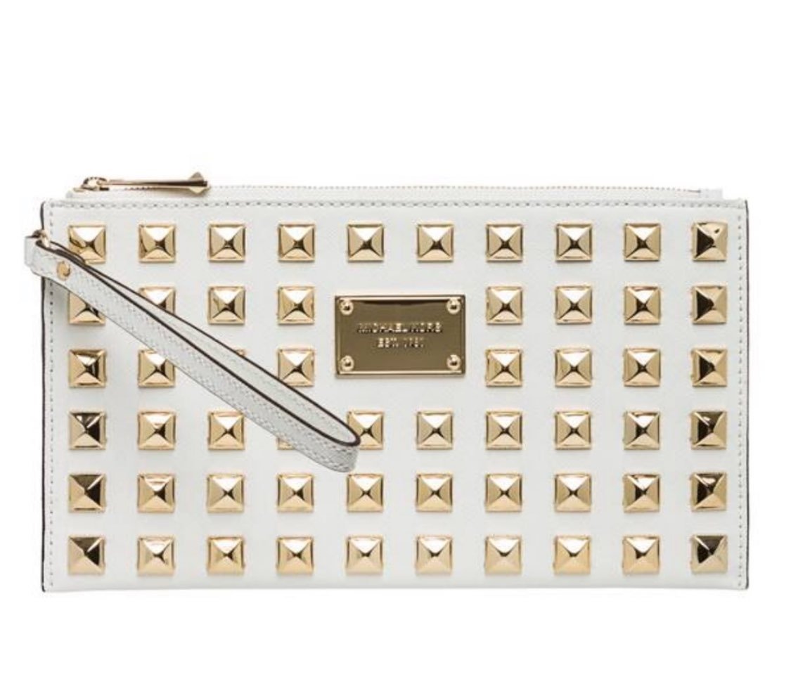 Michael Kors Daniela Gold Stud White Lea