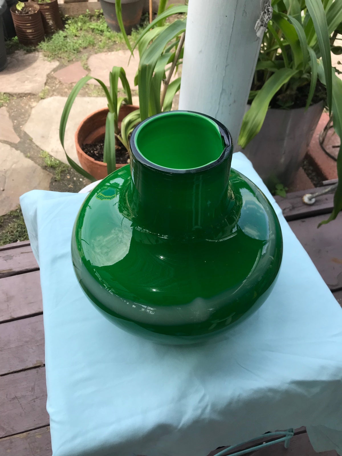Vintage Case Glass Huge Vase