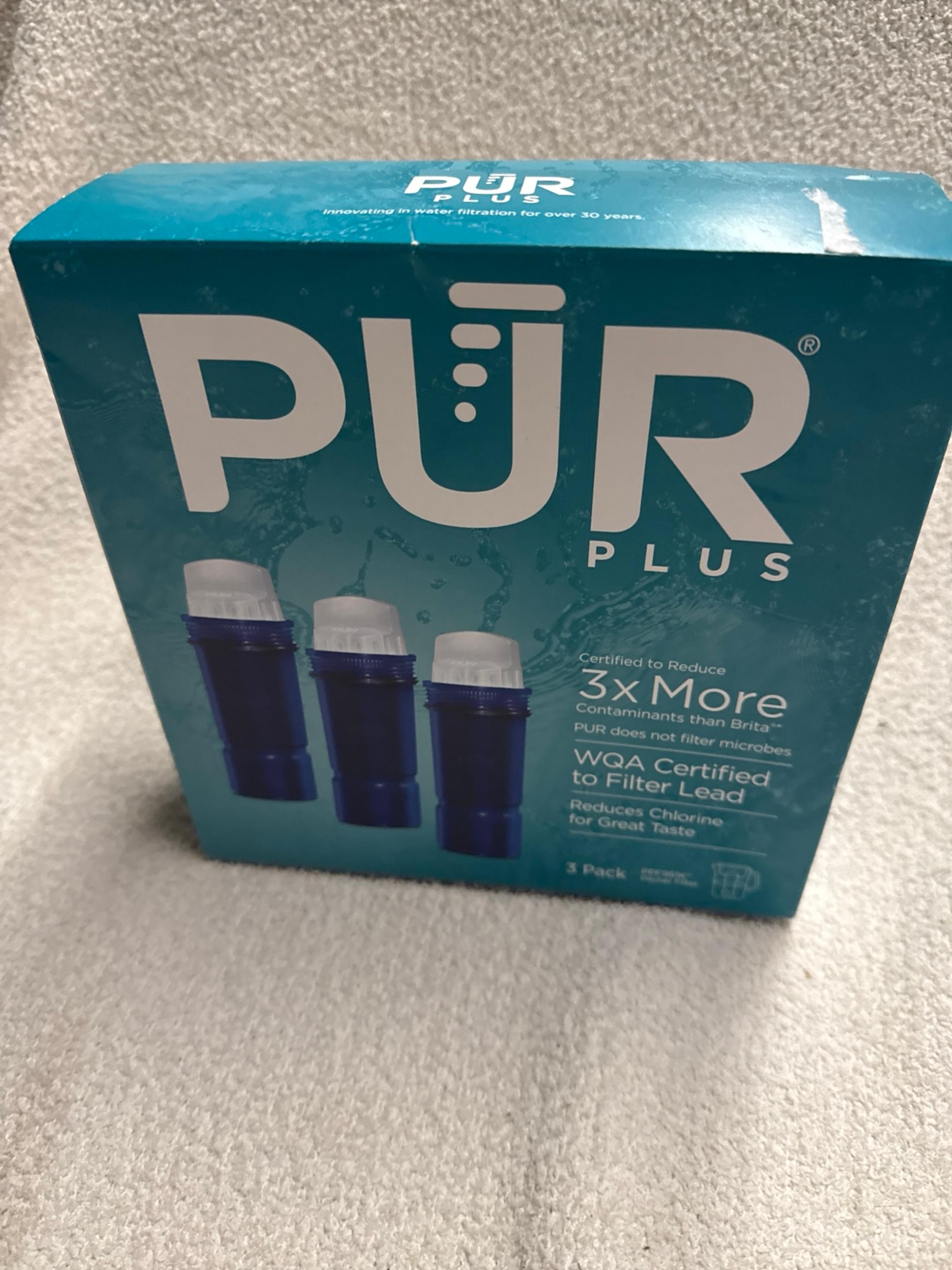PUR PLUS Water Pitcher Replacement Filter with Lead Reduction (3 Pack),