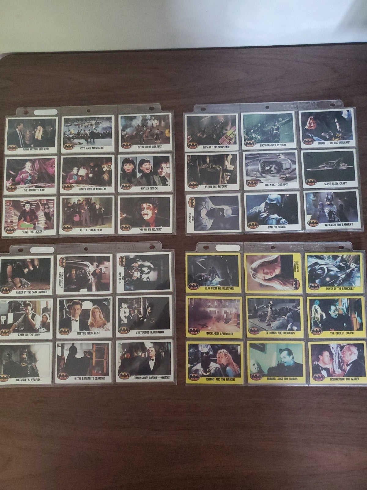 1989 Topps Batman Movie Trading Cards