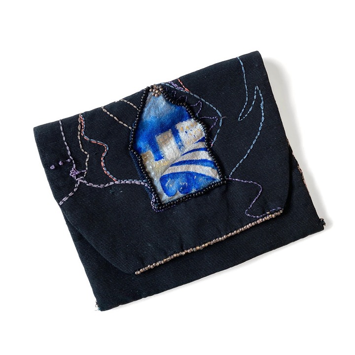 Handmade Beaded Embroidered Wallet Clutch