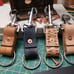 (1) Leather Keychain super thick