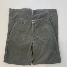 Aeropostale Grey Wide Leg Baby Corduroys Vintage Y2K 1990’s Sz 4 Cotton Women’s