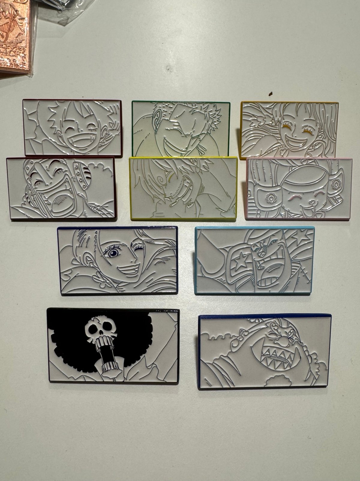 One Piece Straw Hat Crew foreign enamel pin set