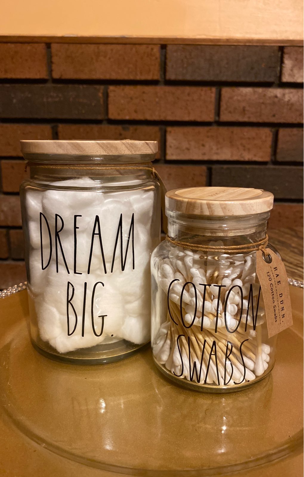 Rae Dunn Cotton Balls & Swabs