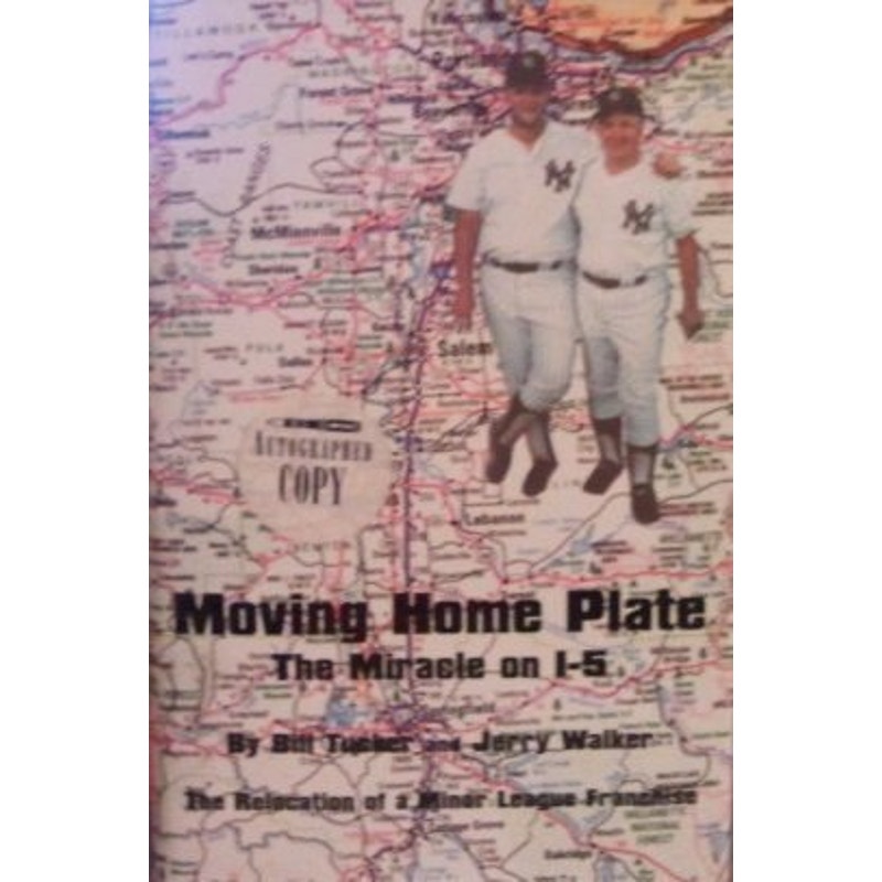 Vintage 1999 Moving Home Plate The Miracle on I-5 Signed Book by Bill Tucker