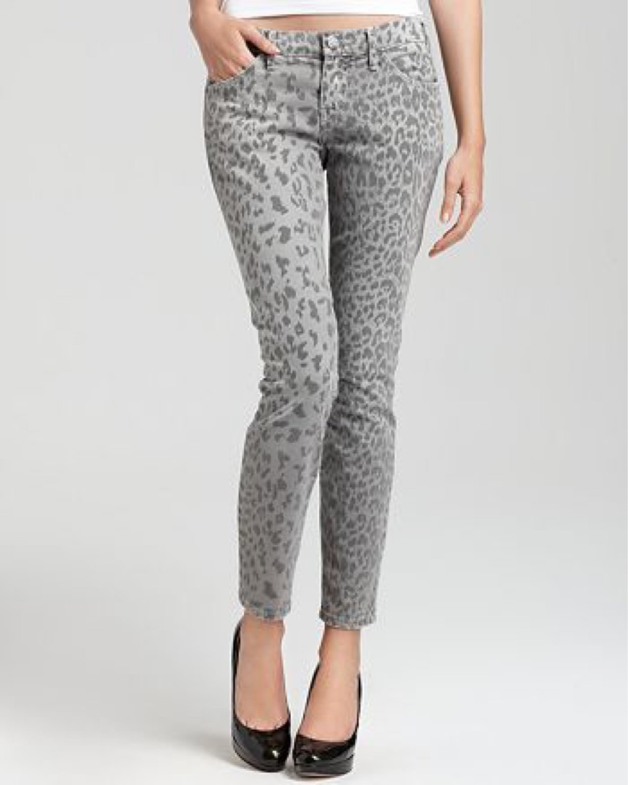 NWT Current/Elliot The Stiletto Leopard Jeans